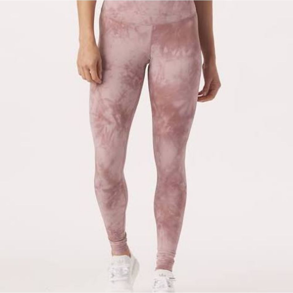 Bebe Antique Rose Sport Tie Dye Leggings